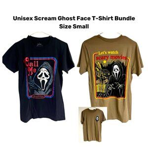 Unisex Scream's Ghost Face T-Shirt Bundle (Small)